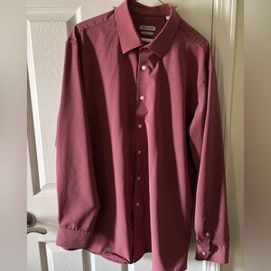 Hager shirt in classic red check size 17-17 1/2 neck 34-35 sleeve length